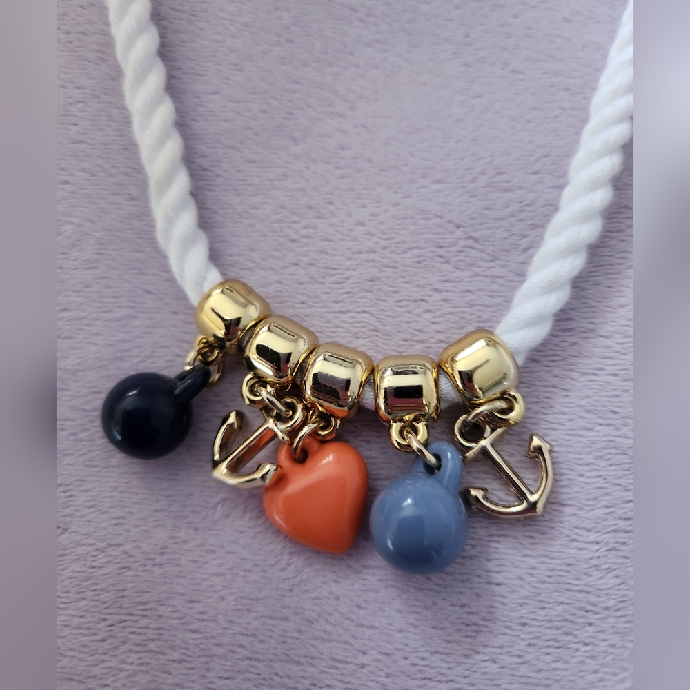Girls Gymboree Anchor Charms Rope Necklace - Picture 2 of 4